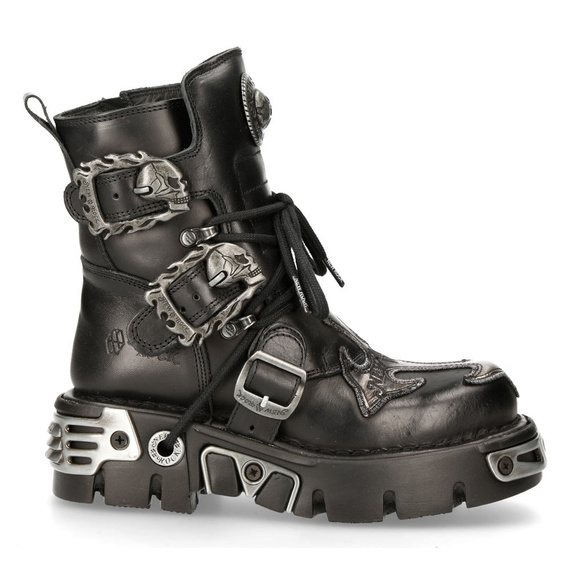 buty NEW ROCK  Itali y Nomada Negro Box Plane Reactor Negro Toberas orif y [M.407 - S1]