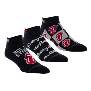 stopki THE ROLLING STONES - COLLEGIATE TONGUES, zestaw 3 par