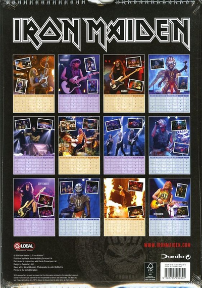 kalendarz IRON MAIDEN 2017 THE BOOK OF SOULS