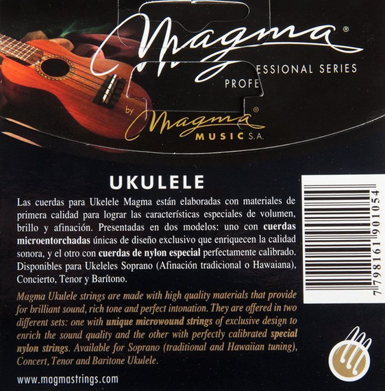struny do ukulele tenorowego MAGMA TENOR Clear Nylon