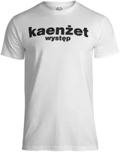 koszulka KAENŻET, KNŻ, KAZIK NA ŻYWO -WYSTĘP biała