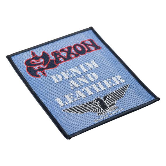 naszywka SAXON - DENIM & LEATHER