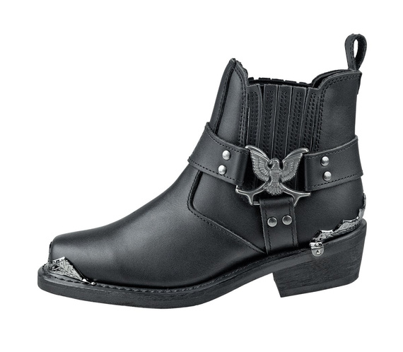 kowbojki GRINDERS - EAGLE LO (490 BLACK)