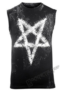 bezrękawnik AMENOMEN - PENTAGRAM (OMEN096BR ALLPRINT WHITE)